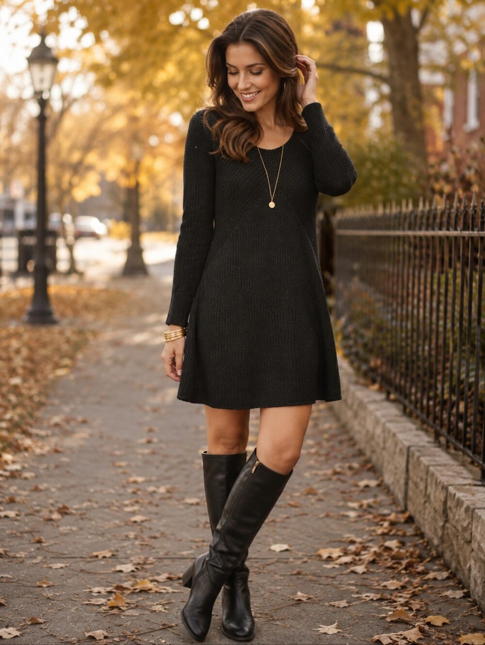 Sita Murt Anthropologie black sweater dress